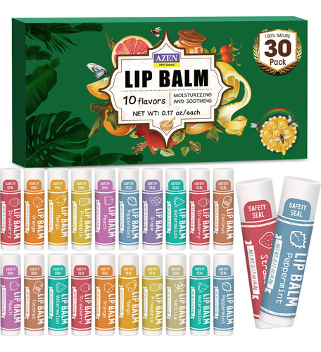 Paquete De 30 Balsamos Labiales, Balsamo Labial Natural A Gr