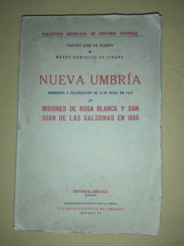 La Nueva Umbría - Maestre Juan De Ocampo (Usado)