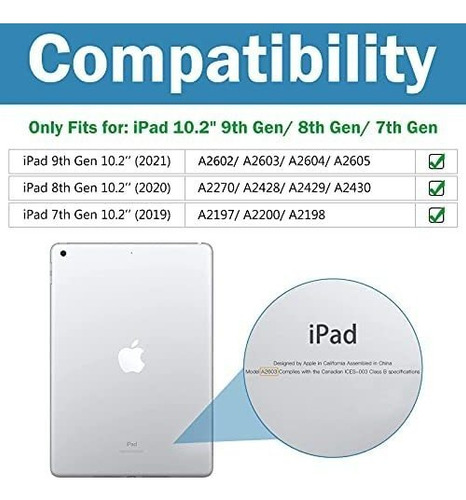 Estuche Procase Para iPad 10.2, Para iPad 9th Generation 202