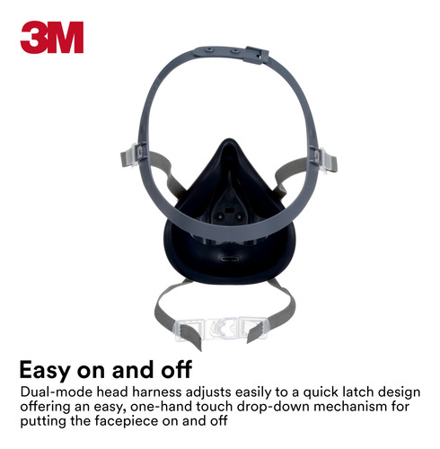 Respirador 3m 7503 De Media Cara Reutilizable Para Gases Y V