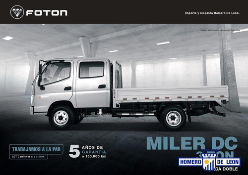 Camiones Foton Miler Doble Cabina Simple Y Doble Rueda