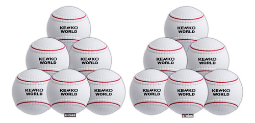 Caja 12 Pelotas Beisbol Kenko World C Infantil Practica 