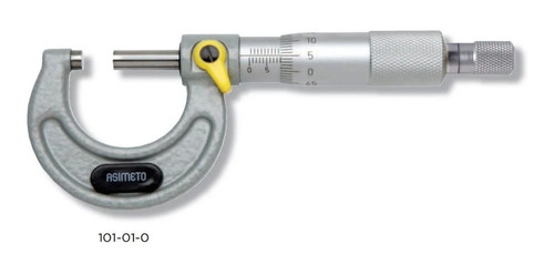 Imagen 1 de 5 de Micrometro Exterior 0-25mm Asimeto 101-01-0 Solfer