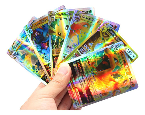 Mazo De 100 Cartas Brillantes Gx Vmax Tcg - Pokémon