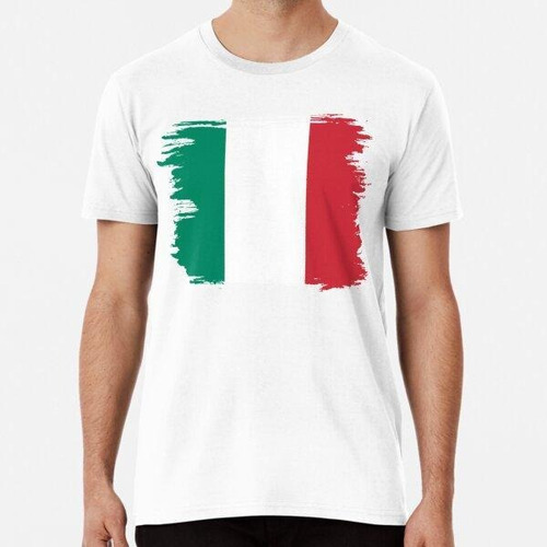 Remera Camisa Vintage Con Bandera De Italia Orgullosa De Ser