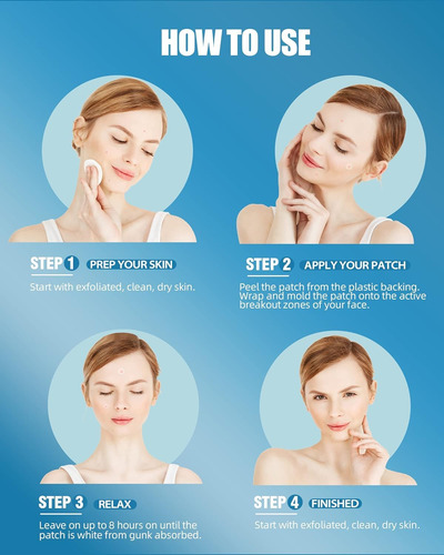 Csooze Acné Patches Pimple 4 Tamaños 210 Puntos Hidrocoloide