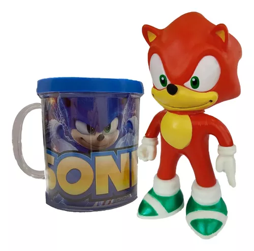 Sonic e Sonic Vermelho Collection - 2 Bonecos Grandes - Super Size