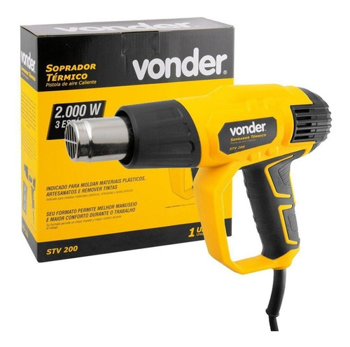 Soprador Térmico Vonder 2000w Stv200 3 Estágios