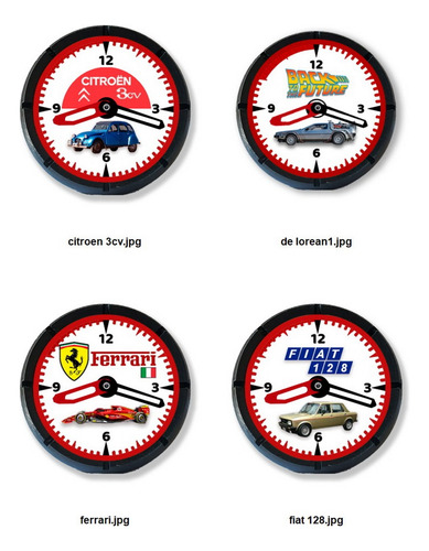 Reloj De Escritorio Impreso En 3d Modelo Ford Falcon Sprint Negro