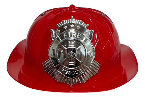 Set Casco + Herramientas De Bombero Para Niños