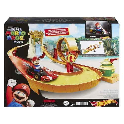 Pista Hot Wheels Mario Kart Jungle Kindom Movie