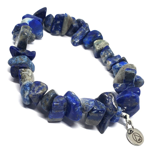 Pulsera De Piedras Lapislázuli Brazalete Abundancia