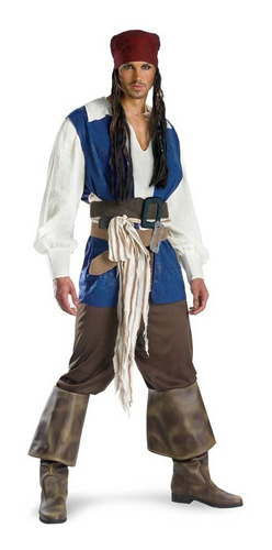 Disfraz Jack Sparrow Piratas Del Caribe Talla M 