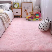 Comprar Alfombra Peluda Shaggy Rosa 200x220 Clems