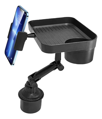 Soporte De Celular Para Auto Portavasos Con Bandeja