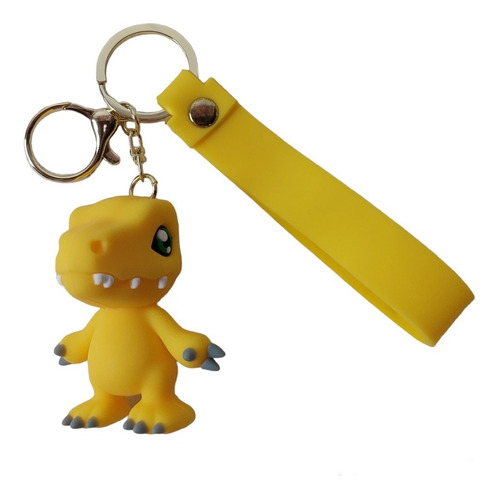 Llavero Cinta Strap Pvc - Digimon : Agumon