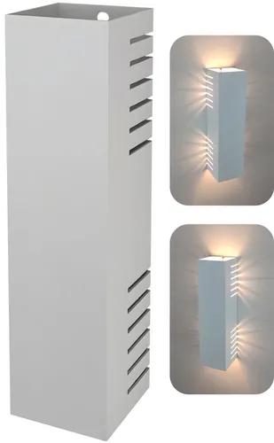 comprar Arandela Slim Efeito Parede 12 Frisos 2 Fachos 30cm Led G9