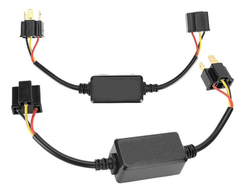 2 X H4 Led Faro Decodecoder Radio Anti-interferencia