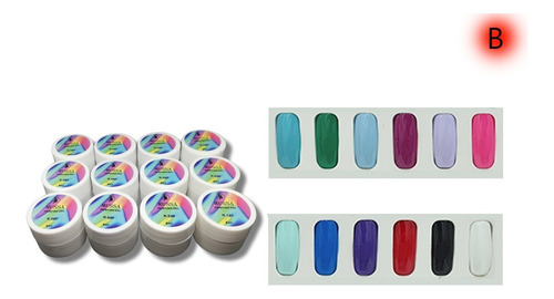 Gel Painting Para Uñas Gama De 12 + 12 Pzs Mussa Manicure.
