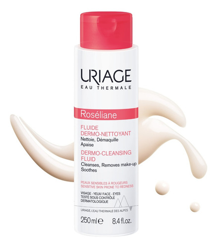 Roséliane Fluido Dermo-limpiador 250 Ml De Uriage
