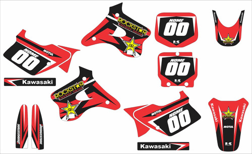 Adesivo Moto Cross Trilha Kawasaki Kx 125 250 1994 A 1998