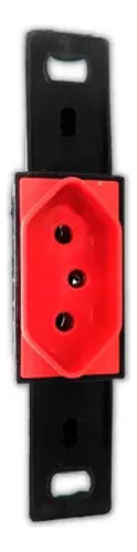 Tomada 2p+t 20a Hexagonal Haste Longa Vermelha Padrao Blux