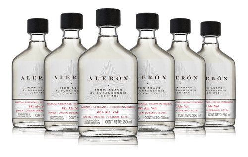 Imagen 3 de 7 de Mezcal Aleron - Agave Cenizo - 250 Ml | 1 Botella