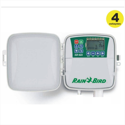 Imagem 1 de 4 de Controlador Irrigação Rzx-e 4 Estações Outdoor Rain Bird