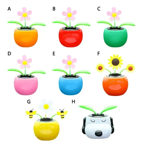 Juguete de flores bailarinas con energía solar, juguete de bailarina oscilante, maceta automática solar, sin necesidad de batería, decoración de automóvil para escritorio de oficina y decoración de Juguete de flores bailarinas con energía solar, juguete de bailarina oscilante, maceta automática solar, sin necesidad de batería, decoración de automóvil para escritorio de oficina y decoración de