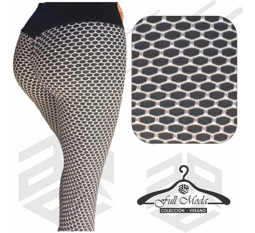Imagen 1 de 4 de Calza Deportiva Efecto Push Up Levanta Gluteos Tiro Alto