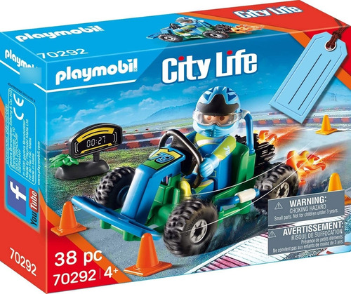 Playmobil 70292 Set De Corredor De Karting