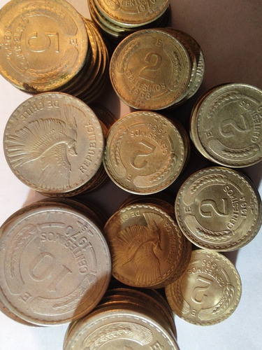 100 Monedas Chile Surtido 2- 5-10- Centésimos De Escudo(3 