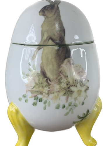 Bomboniere Ovo De Porcelana - Pascoa - 19cm