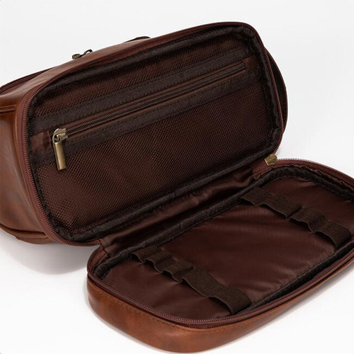 Bolsa De Aseo Portátil De Pu, Regalos De Viaje For Hombres,