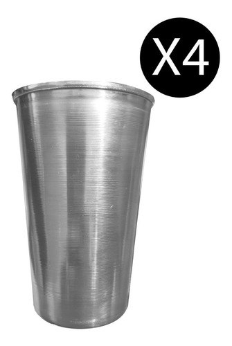 Vasos De Acero Inoxidable X 4 Unid - Sheshu Home