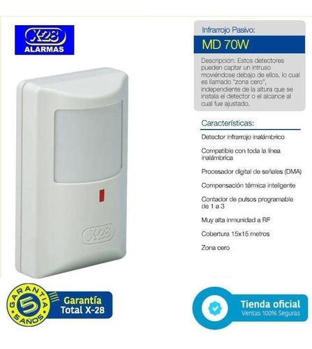 Kit2 Alarma X-28 Domciliaria Inalambrica 4 Zonas -completo