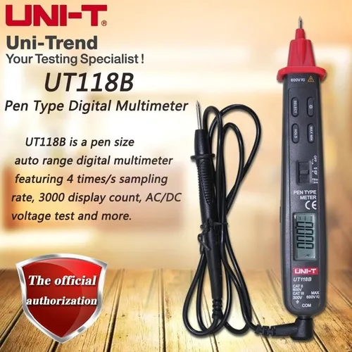 Tester Multimetro Digital Unit-t Ut118b Tipo Lapiz Itytarg
