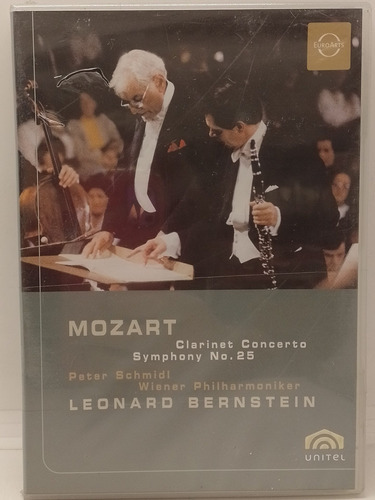 Mozart/ Bernstein Clarinet Concerto Symphony N.25 Dvd Nuevo 