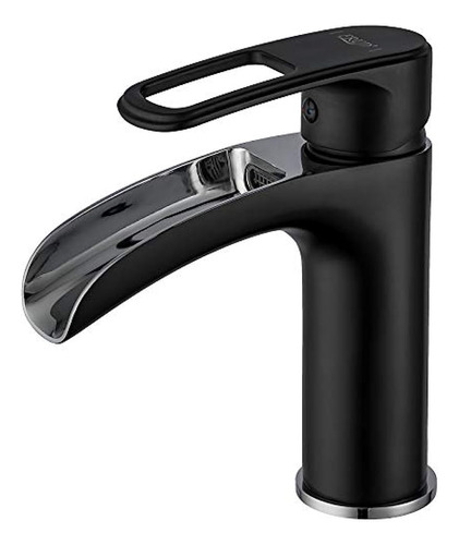 Frud Grifo De Lavabo De Baño Negro Cascada Grifo De Baño Mod