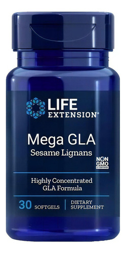 Mega Gla Sesame Lignans 30 Softgels Life Extension Sabor Neutro
