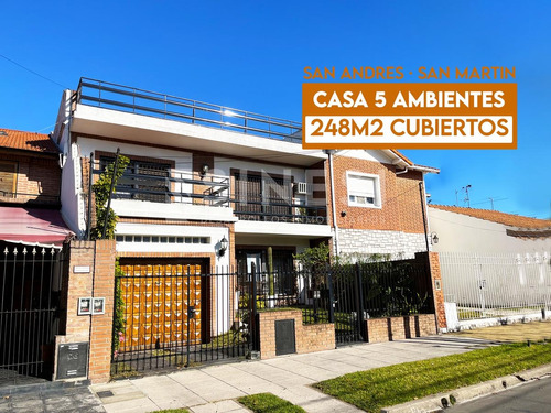 Amplia Casa 5 Ambientes - San Andres - Zona Agustiniano