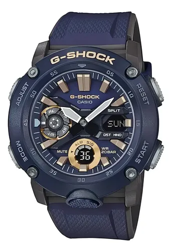Relógio oficial Casio G-shock GA-2000-2a Carbon Core Guard