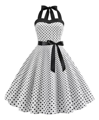 Vestido Halter, Estilo Gótico De Los Años 50 Y 60 S, Vestido