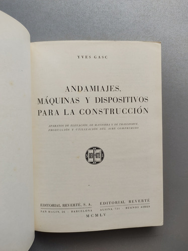 Andamiajes, Máquinas Y Dispositivos Para La Construcción - (Usado)