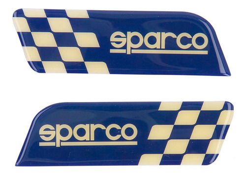 Insignia Sparco Calco Azul Y Blanco Universal 120 X 40cm