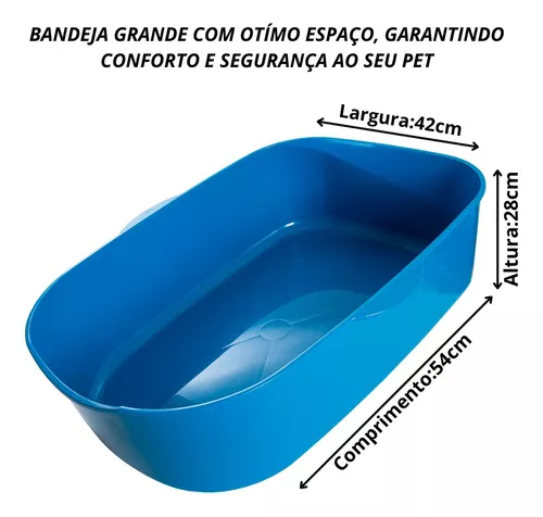 Caixa de Areia Furba Grande + Comedouro Brinde - Viu Pet