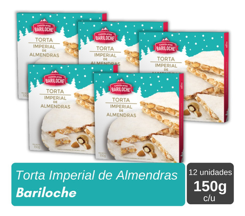 Torta Imperial De Almendras Chocolates Bariloche 150g X 12un