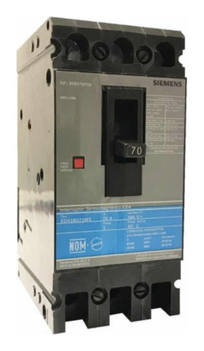 Siemens® Interruptor Electromagnético Ed6 70a Ed6370mx