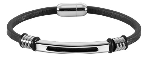 Pulseira de aço inoxidável Enso para homens Emb124b preta