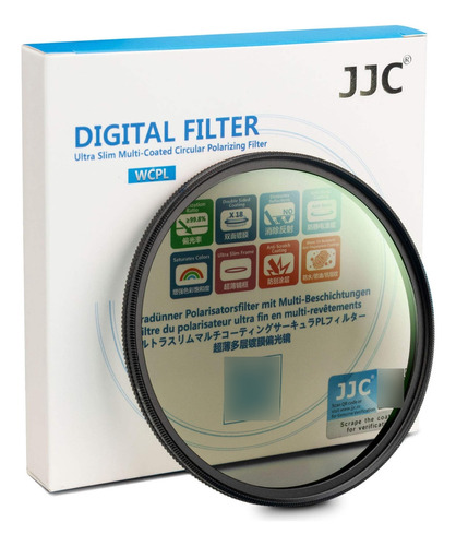 Jjc Filtro Polarizador Circular Profesional De 2.638 in Hd.